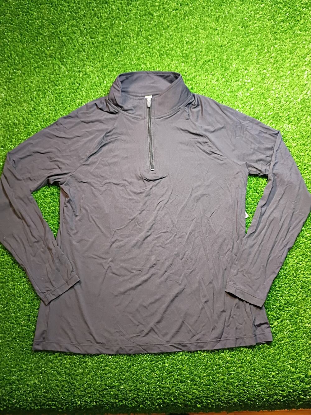 New Lands' End Black Long Sleeve Rash Guard - Size M